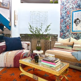 Colorful, Eclectic Living Room