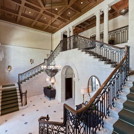 Interior Architecture of Miami Indian Creek Home featured in Architectural Digest - Entry Hall