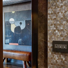 DTLA Toy factory loft space apartment, Hallway peek