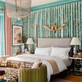 Boston Junior League Show House master bedroom by Robin Gannon Interiors & Home