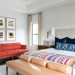 Portfolio: Sophisticated, yet practical bedroom in luxury family home.