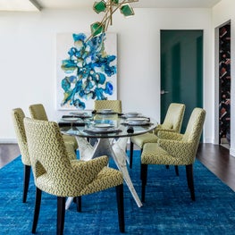 Portfolio: Blue and Green Dining Room