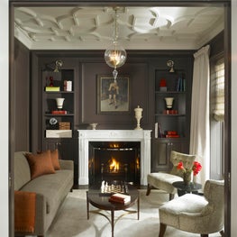 Astor - Living Room with an Embellished Plaster Detail Ceiling