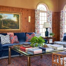 Wood Paneled Library