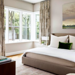 Soft and Serene Modern Bedroom - Bull Creek Residence - Austin, TX 