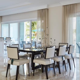 Contemporary Intracoastal Sanctuary Dining Room