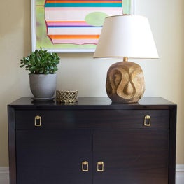 Garden Street Brownstone/Modern Living Room Detail/Console/Vignette