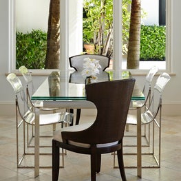 Fort Lauderdale Estate Kitchen Breakfast Area - Annie Santulli Interior Design