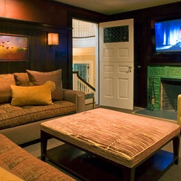 Media Room in Brookline Mass.