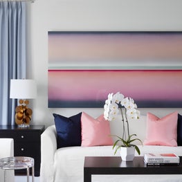 A Casper Brindle set the tone for this living room. 