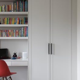 Wardrobe and joinery detail with boys bedroom 