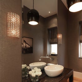 Glamorous powder room 