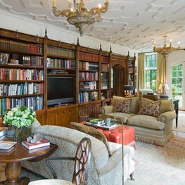 Library, South Boulevard Residence & Gardens, Houston, Texas