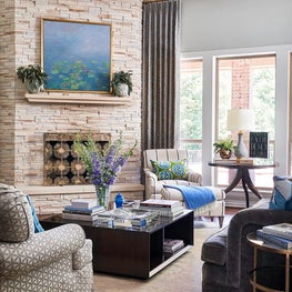 Cozy Family Room with Fireplace