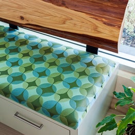 Modern Redwood bench