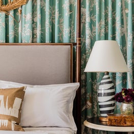 Boston Show House by Robin Gannon with Schumacher brighton pavilion fabric