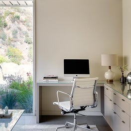Serene home office with a view