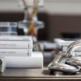 Astor Place/Modern Living Room/Coffee Table Details/Vignette