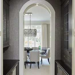 Winnetka Residence Butler's Pantry Looking into Dining Room 