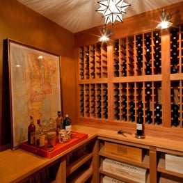 Two Modern Living Flats: Wine Room
