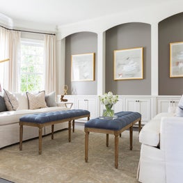 Portfolio: Modern French Country Sitting Room Design