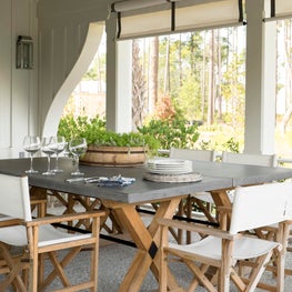 Southern Living Showhouse porch dining area