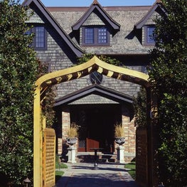 Shingle style facade