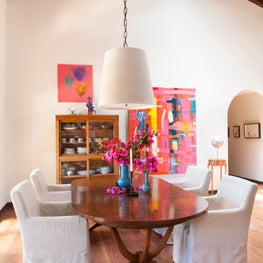 Art Filled Dining Room