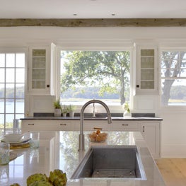 Rye kitchen overlooking the Long Island Sound / Bilotta Kitchens