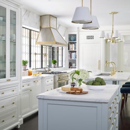 Bright Kitchen with Urban Electric Lighting