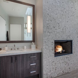 Master Bath Fire Place 