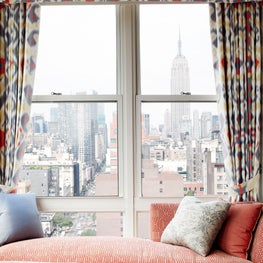 Manhattan Penhouse Living Room Reading Nook