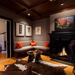 Cozy Mid Century Home Bar