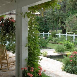 Entry Porch and Garden, Bonney Brier Residence & Gardens, Houston, Texas