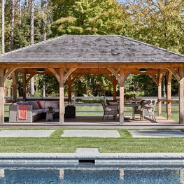 Timber Frame Pool Pavillion