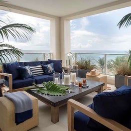Coastal Outdoor Terrace in Florida