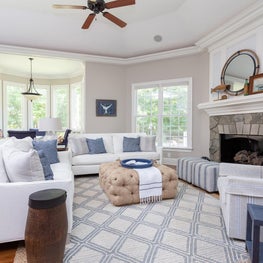 Wonderful coastal layered sitting area