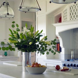 American Kitchen with Hints of Blue