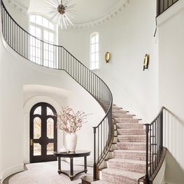 Carpeted Entry & Stairway