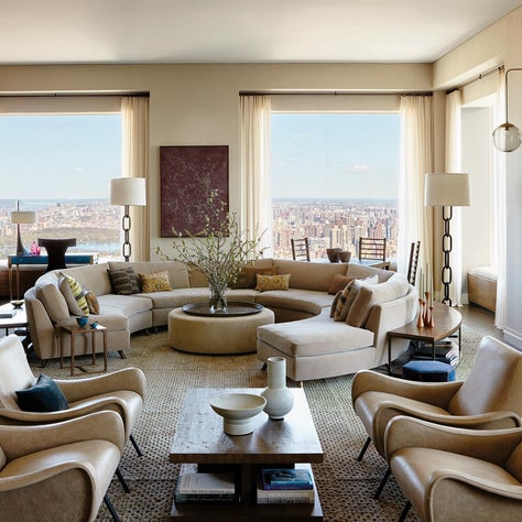 New York Panoramic Living Room