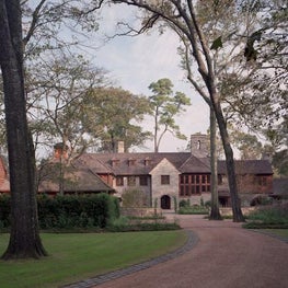 Front Drive and Grounds, Willowick Residence, Houston, Texas