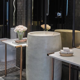 Art Collector's apartment Panama / Powder room