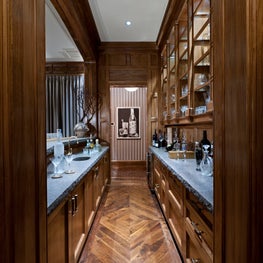 Interior Architecture of Miami Indian Creek Home featured in Architectural Digest - Bar / Pantry
