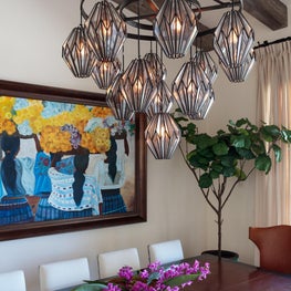 Light fixtures can make a powerful impact on the overall design