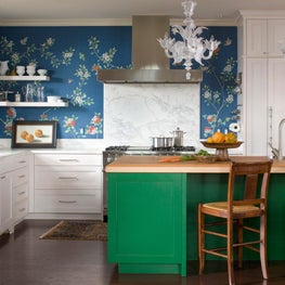 Jewel Toned Remodeled Kitchen