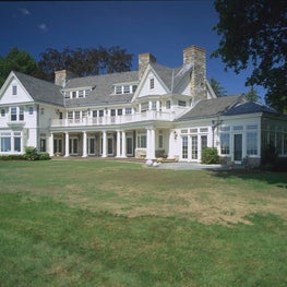 A new house on Long Island Sound with views of the water