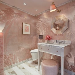 Kips Bay Palm Beach Powder Room 