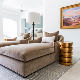 Portfolio: Master suite featuring large sumptuous lounges in contemporary-style home