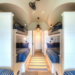 Boys' Bunk Room with Elliptical Vaults and Horizontal Boards