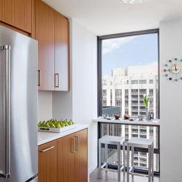 Gold Coast Residence View into Kitchen - West Wall.